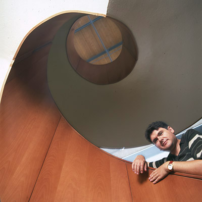 Man On Spiral Stairs